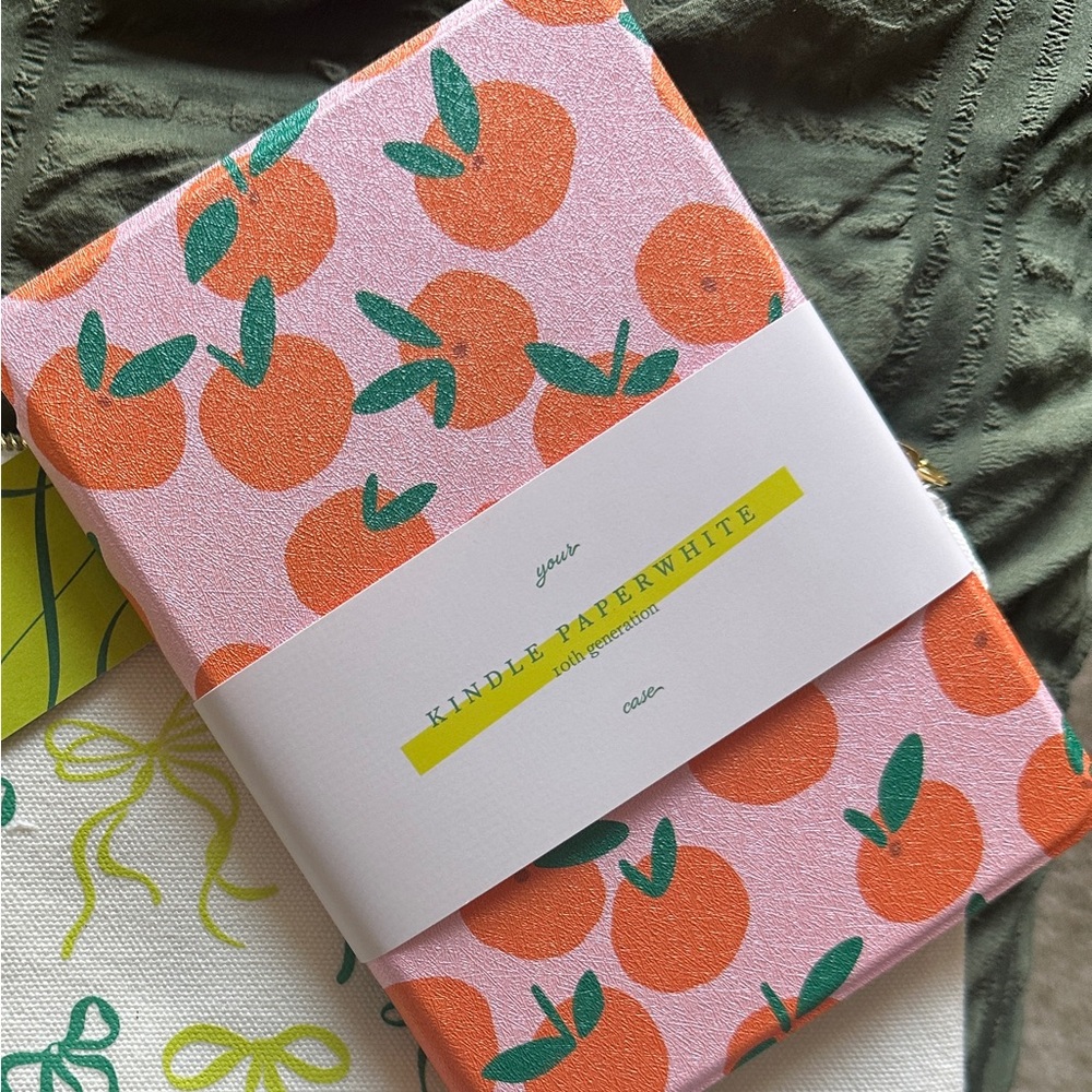 Page. Pink and Orange Kindle Case 10th Generation